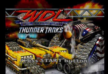 World Destruction League: Thunder Tanks Title Screen
